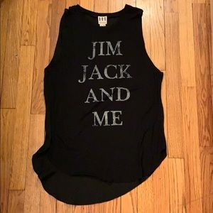 Haute Hippie Sleeveless Black Top